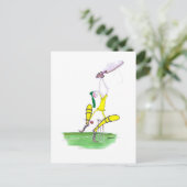 aussie cricket nutmeg, tony fernandes postkarte (Stehend Vorderseite)