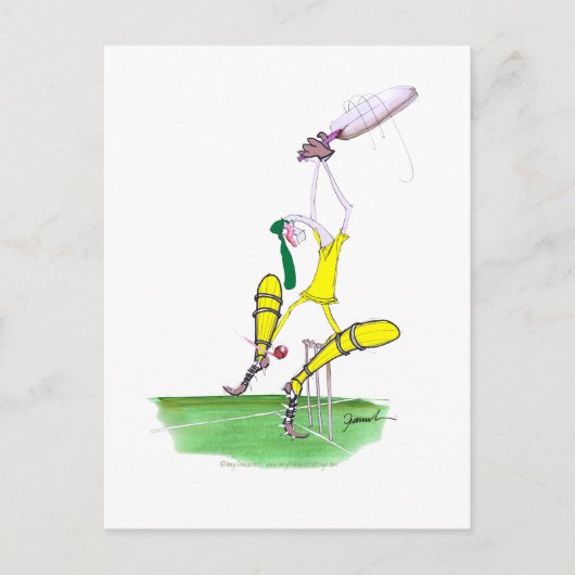 aussie cricket nutmeg, tony fernandes postkarte (Vorderseite)