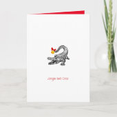 Aussie Crocodile Xmas Card Karte (Vorderseite)