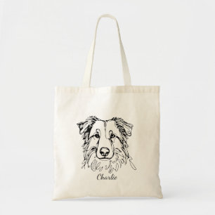 Aussie Custom Tote Bag Australischer Schäferhund Tragetasche