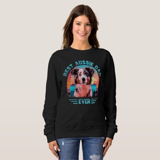 Aussie DAD Australian Shepherd 2 Sweatshirt (Vorne ganz)