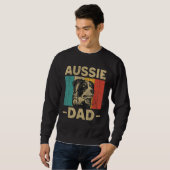 Aussie Dad Retro Australian Shepherd Sweatshirt (Vorne ganz)