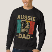 Aussie Dad  Retro Australian Shepherd Sweatshirt (Vorderseite)