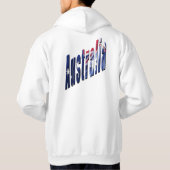 Aussie Dimensional Logo, Mens White Hoodie (Rückseite)