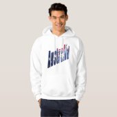 Aussie Dimensional Logo, Mens White Hoodie (Vorne ganz)