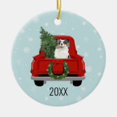 Aussie dog blue mersommers keramik ornament (Vorne)