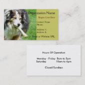 Aussie Dog Business Card Visitenkarte (Vorne/Hinten)