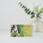 Aussie Dog Business Card Visitenkarte (Stehend Vorderseite)