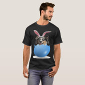 Aussie Dog Easter Bunny Egg Hunt Australian Sheph T-Shirt (Vorne ganz)