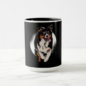 Aussie Dog Funny Cattle Paw Tasse (Zentrum)