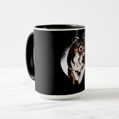 Aussie Dog Funny Cattle Paw Tasse (Vorderseite Links)