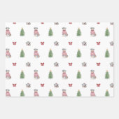 Aussie Dog Holiday Wrapping Paper Sheets Geschenkpapier Set (Vorderseite)