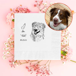 Aussie Dog Personalisiert I Do Too Serviette