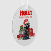 Aussie Doodle Christmas- Merry Aussie-Doodle-Mas Ornament (Vorderseite)