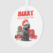 Aussie Doodle Christmas- Merry Aussie-Doodle-Mas Ornament (Vorderseite)