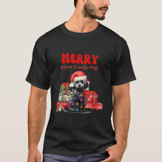Aussie Doodle Frohe Aussie-Doodle Weihnachten T-Shirt