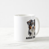 Aussie Dreamer Tasse - Whimsical Australian Shephe (VorderseiteRechts)