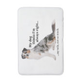 Aussie / Ehefrau Bath Mat Badematte (Vorderseite Vertikal)