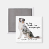 Aussie / Ehefrau Magnet (Vorderseite/Rückseite)