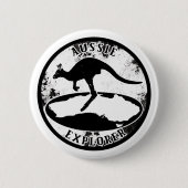 Aussie Explorer in grunge Button (Vorderseite)