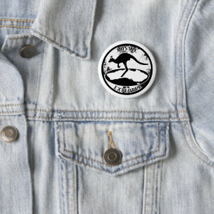 Aussie Explorer in grunge Button