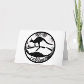 Aussie Explorer in grunge Karte (Vorderseite)