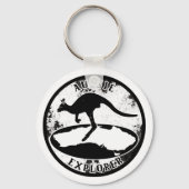 Aussie Explorer in grunge Schlüsselanhänger (Vorderseite)