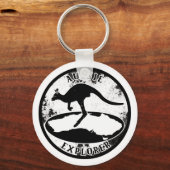 Aussie Explorer in grunge Schlüsselanhänger (Vorderseite)