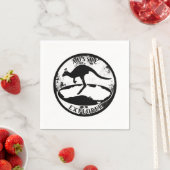 Aussie Explorer in grunge Serviette (Beispiel)