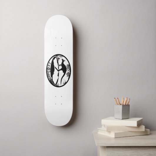 Aussie Explorer in grunge Skateboard (Wandkunst)