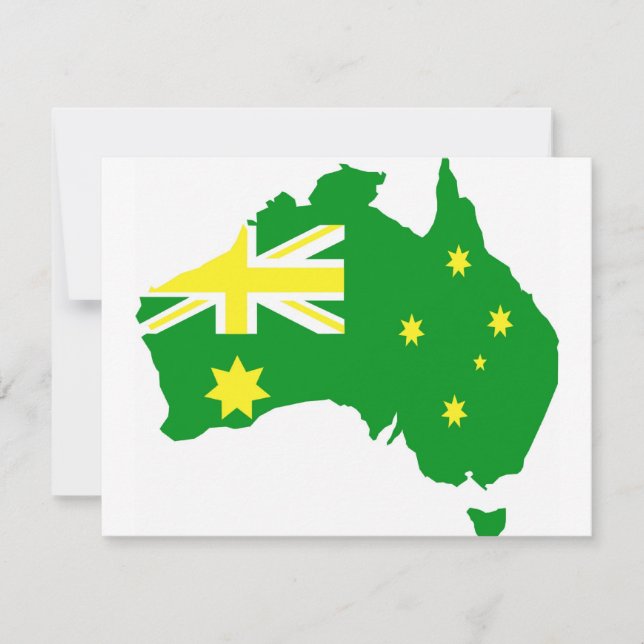 Aussie Flag Karte (Vorderseite)