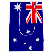 Aussie-Flagge Mittlere Geschenktüte (Rückseite)