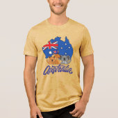 Aussie Friends National Flag Tri-blend Graphic Tee (Vorderseite)