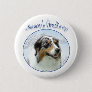 Aussie Frohen Festtage - Button