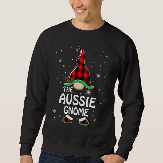 Aussie Gnome Buffalo Kariert Matching Family Chris Sweatshirt (Vorderseite)