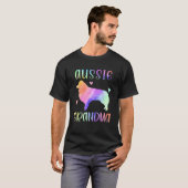 Aussie Grandma Australian Shepherd Nana Rainbow Wa T-Shirt (Vorne ganz)