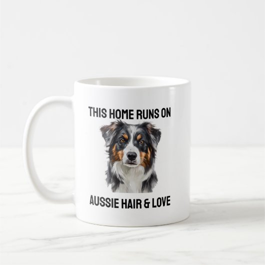 Aussie Hair & Liebe Funny Mug Kaffeetasse (Links)