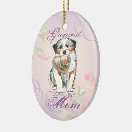 Aussie Heart Mama Keramik Ornament (Links)