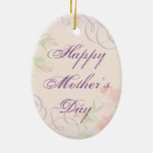 Aussie Heart Mama Keramik Ornament (Hinten)