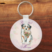 Aussie Heart Mama Schlüsselanhänger (Vorderseite)