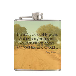 Aussie Henry Lawson Quote Drinking Flask Flachmann