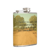 Aussie Henry Lawson Quote Drinking Flask Flachmann (Rechts)