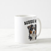 Aussie Hugs Tasse - Love Australian Shepherd Gift (VorderseiteRechts)
