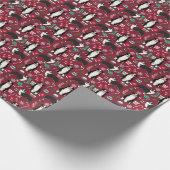 Aussie Hund tribunte Weihnachtsfeiertage Geschenkpapier (Ecke)