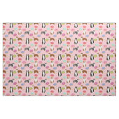 Aussie Hunde und Donuts pink Stoff (Fat Quarter (45,7 x 55,9 cm))