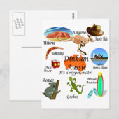 Aussie Icons Postkarte (Vorne/Hinten)
