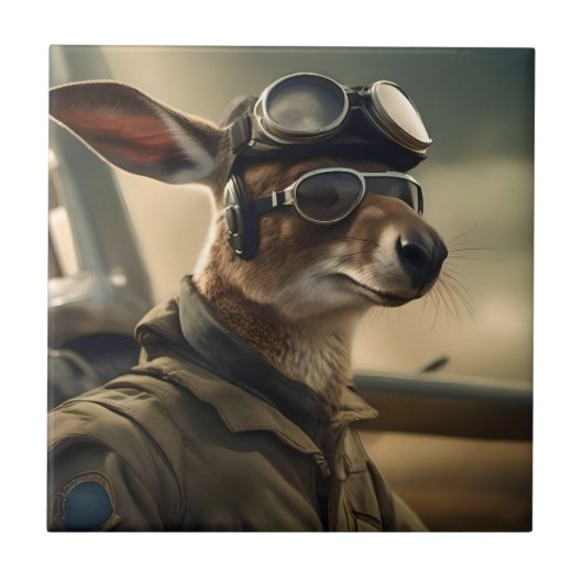 Aussie Kangaroo King of the Airways, Fliese (Vorderseite)