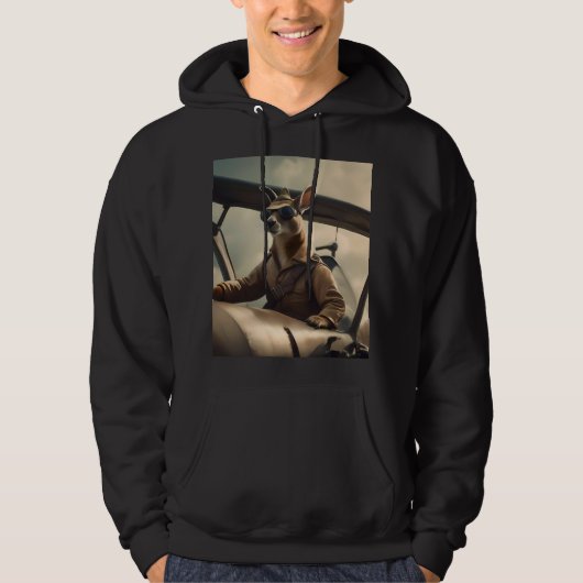Aussie Kangaroo Pilot, Hoodie (Vorderseite)