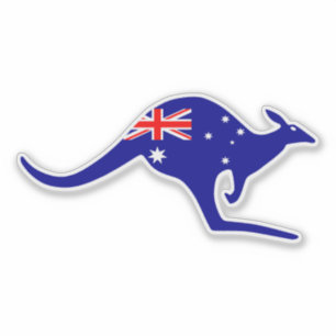 Aussie Kangaroo schneiden Notebook-Aufkleber Aufkleber