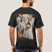 Aussie Kangaroo White Wedding, Bucks Night Tshirt (Rückseite)